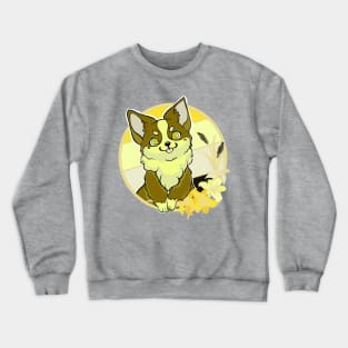 Angled aroace corgi Crewneck Sweatshirt